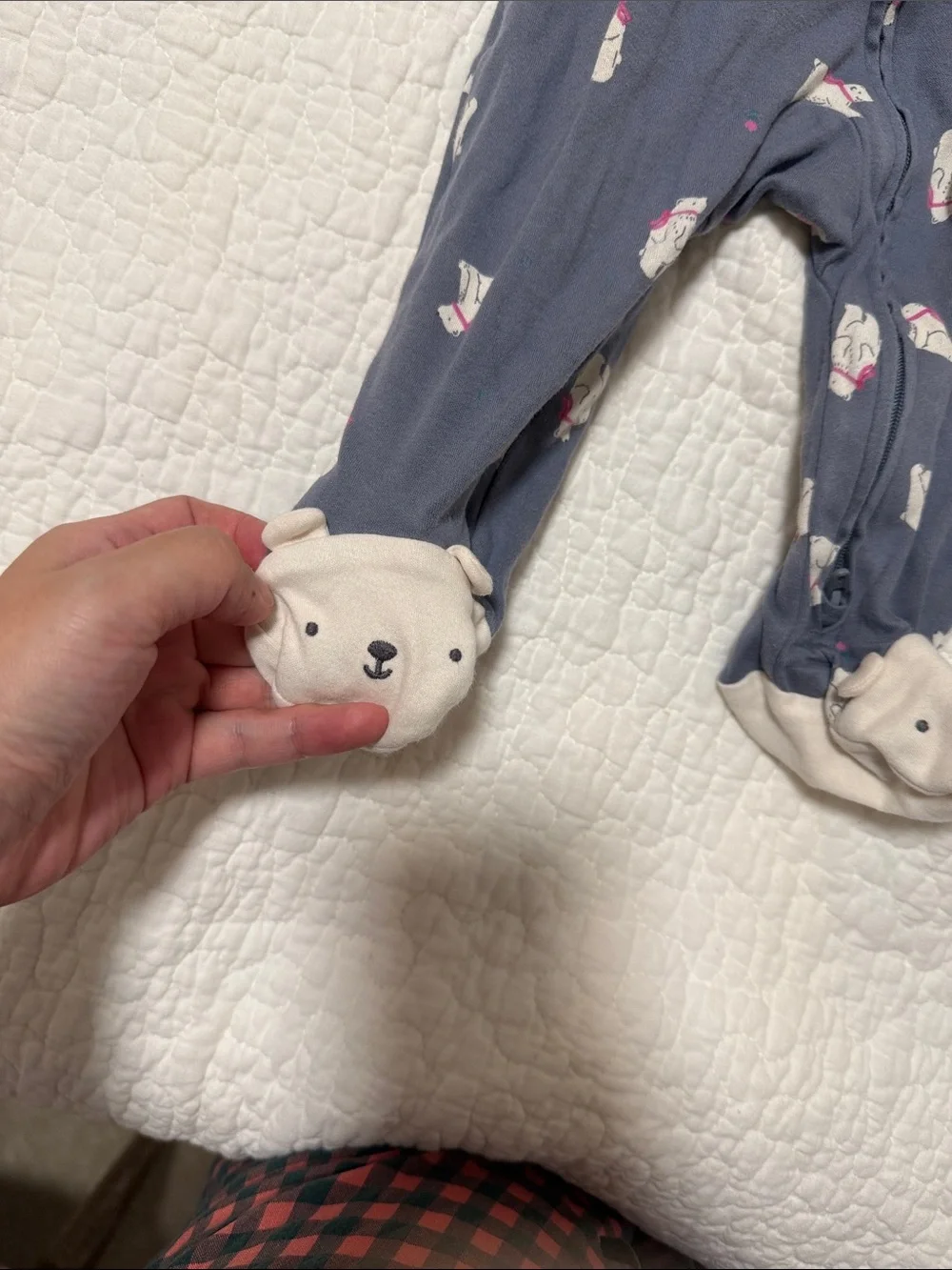 Carter's Navy and Cream Footed One-Piece Pajamas (2-Pack)